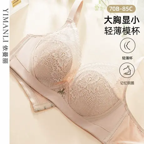 【性感提托】依曼丽内衣女蕾丝薄款上托聚拢侧收副乳法式文胸商品大图
