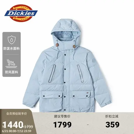 Dickies秋冬 反光条多口袋羽绒服宽松休闲保暖外套男女商品大图