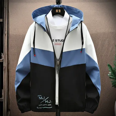 外套男韩版潮流2023新款秋冬季工装加绒加厚夹克青少年学生棉衣服商品大图