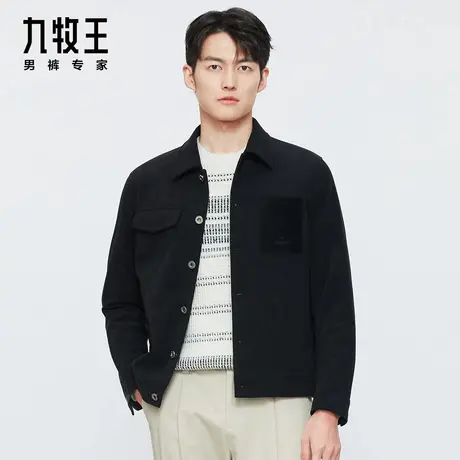 [灯芯绒]九牧王男装2022年秋冬新款柔软保暖时尚复古英伦风茄克男图片