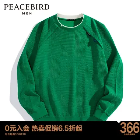 【商场同款】太平鸟男装 2023年秋季宽松男士休闲卫衣B1BFD1253商品大图