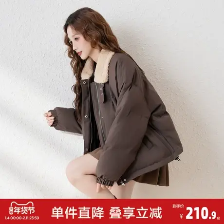 唐狮新款女棉衣小个子加厚棉服潮流ins宽松百搭保暖棉衣冬款图片