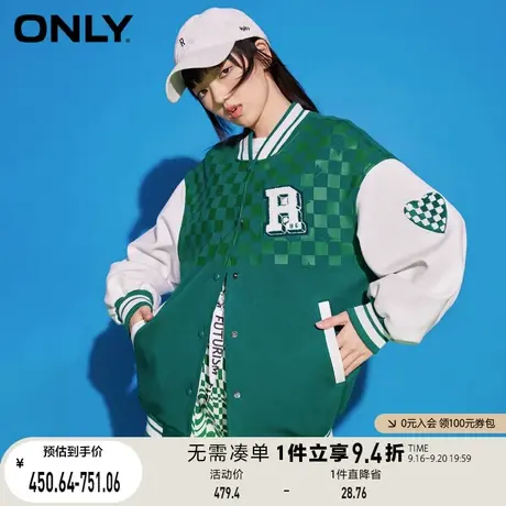ONLY奥莱夏季休闲时尚纽扣棒球服外套女商品大图