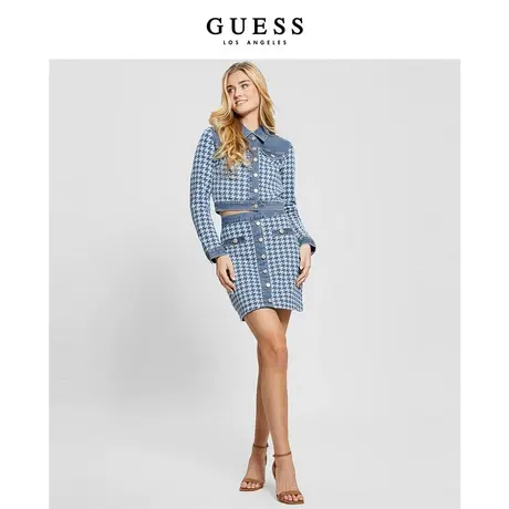 【38上新季】GUESS24年新款春季女士  高街气质小香风修身半身裙图片