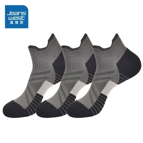 VA真维斯男装2023冬季新款 潮牌时尚横条纹设计舒适运动短袜商品大图