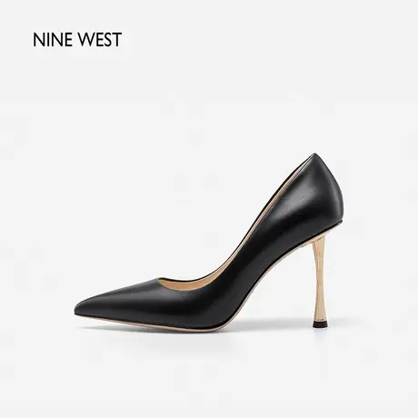 上海时装周同款Nine West/玖熙超高跟鞋2023秋新款胎牛皮优雅女鞋商品大图