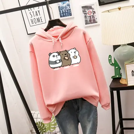 卫衣女2023秋冬新款保暖运动短外套加绒加厚宽松休闲显瘦短款开衫图片