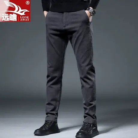 男士休闲裤男秋季厚款直筒修身百搭潮牌2022新款秋冬休闲长裤子男商品大图