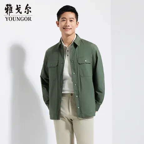 【商场同款】雅戈尔男士夹克春季新款官方商务休闲单夹克外套男商品大图