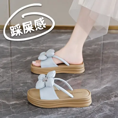 踩屎感超火仙女风凉拖鞋女夏季外穿软底孕妇凉鞋配裙子绝美一字拖商品大图
