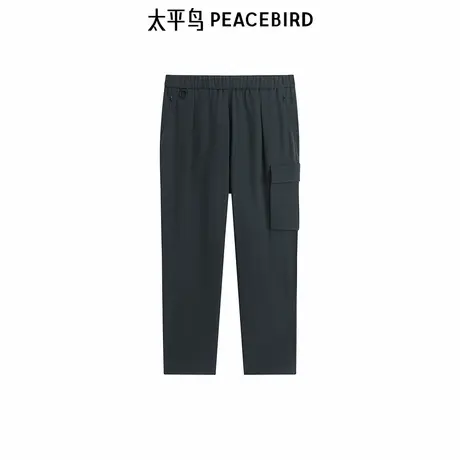 【商场同款】太平鸟男装休闲裤25春新款工装直筒四面弹 B1GLF1412商品大图