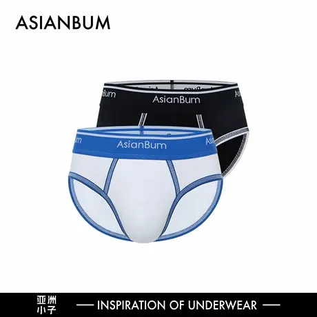 【拍3件69】Asianbum棉质健康舒适中低腰简约撞色时尚性感三角裤商品大图