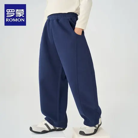 罗蒙男童裤子2025新款儿童弯刀裤大童休闲裤春秋款男孩直筒宽松潮图片