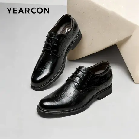 意尔康男鞋商务正装皮鞋【P】商品大图