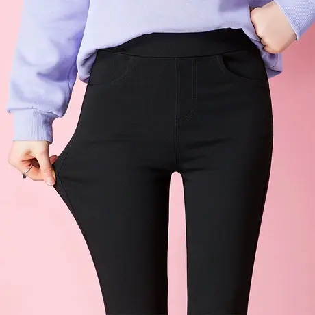 大码打底女裤夏外穿薄款春秋款韩版紧身弹力高腰显瘦铅笔小脚瘦腿图片