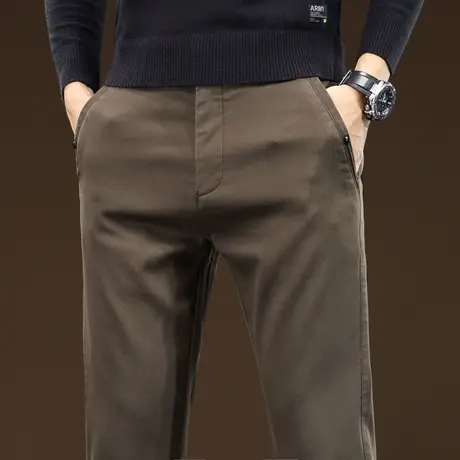 2024新款修身小直筒男装休闲裤春秋款高端商务正装西裤春季男裤子商品大图