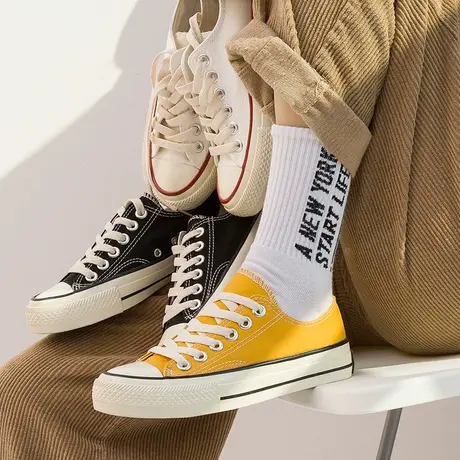 2023春季新款帆布鞋女鞋韩版百搭小白鞋学生鞋女ins文艺复古布鞋商品大图