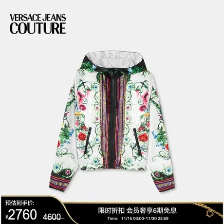 【甄选折扣】VERSACE JEANS COUTURE女士V-Emblem Garden防风夹克商品大图