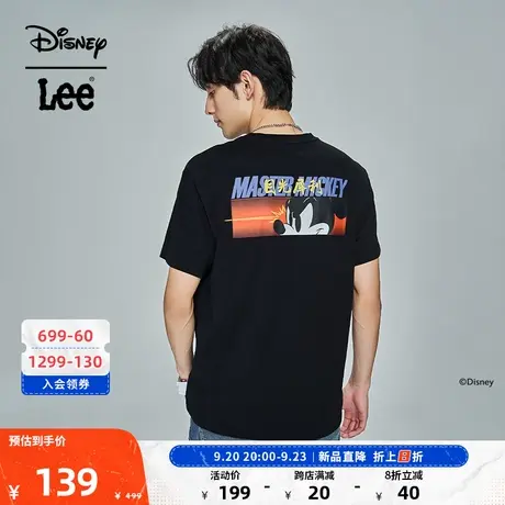 【迪士尼武功米奇联名】Lee23新品舒适版男短袖T恤LMT005083图片