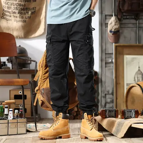 Modi Nick/摩帝尼克夏季男士工装裤直筒潮牌潮流哈伦裤男士休闲裤商品大图