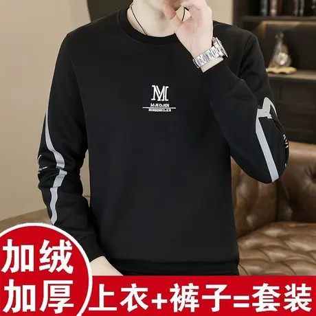 保暖内衣套装男士冬季新款加绒加厚可外穿秋衣内穿秋裤搭配两件套商品大图