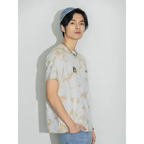 Lee商场同款22春夏新品扎染男短袖T恤LMT0016004DR图片