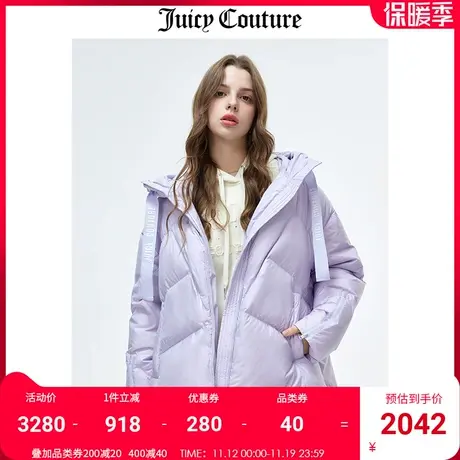 Juicy Couture橘滋外套女冬季新款美式大码加厚面包服蓬松羽绒服商品大图