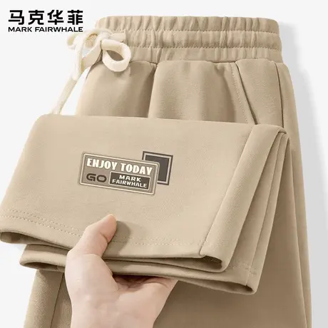 马克华菲美式休闲直筒裤男款宽松运动裤男2025新款华棉男士裤子X商品大图