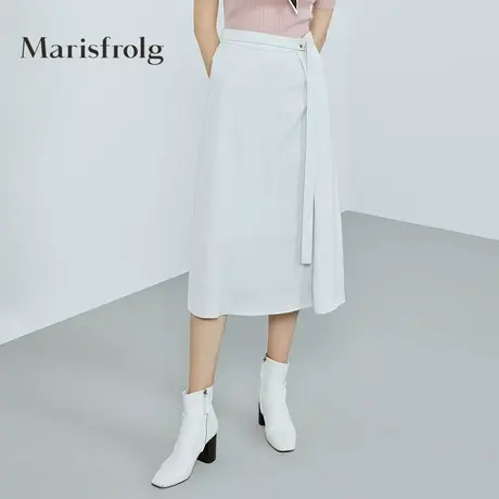 【言选好物】Marisfrolg玛丝菲尔冬季新款高腰显瘦A字半身裙图片