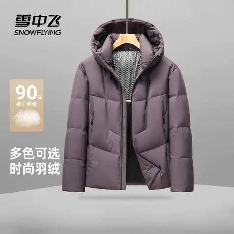 雪中飞2025冬新款羽绒服男款时尚气质商务休闲保暖百搭面包服商品大图