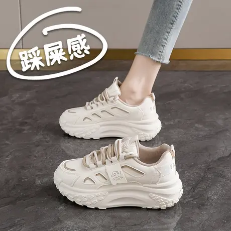 厚底老爹鞋女2025新款春秋复古德训鞋休闲运动鞋商品大图