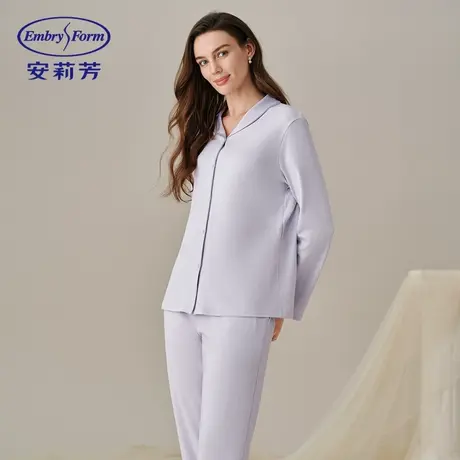 【林依轮直播间】安莉芳宋轶同款女士纯棉长袖长裤睡衣套装商品大图