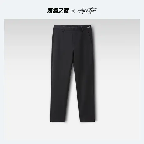 HLA/海澜之家弹力休闲裤2023夏轻商务系列简约大方亲肤裤子男商品大图
