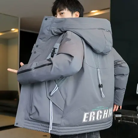 棉衣男士冬装外套2023新款潮牌加厚短款棉袄冬季帅气工装羽绒棉服商品大图