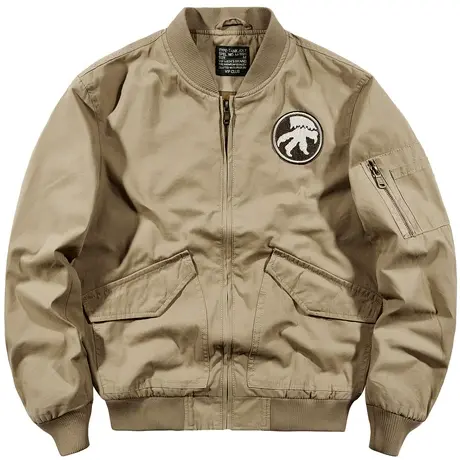 VIP春秋季ma1飞行员夹克男士棒球服大码宽松纯棉复古工装外套潮流商品大图