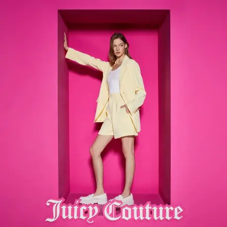 Juicy Couture橘滋新款芒果生椰立体绣花女休闲裤商品大图