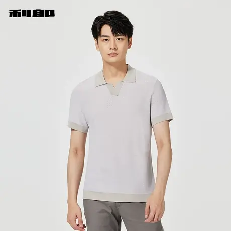【商场同款】利郎官方 针织短袖Polo衫男士2025夏季T恤25XTX5401S图片