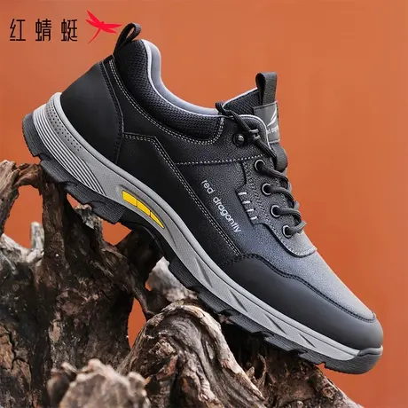 红蜻蜓男鞋2025新款春夏运动休闲鞋厚底工装鞋男士户外跑步登山鞋商品大图