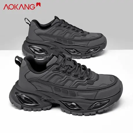 奥康男鞋2025新款秋季休闲运动鞋男款增高百搭时尚潮流透气老爹鞋商品大图