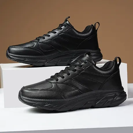 男士秋冬新款2023休闲大码户外防水男鞋厨房防滑工作水鞋加绒保暖商品大图