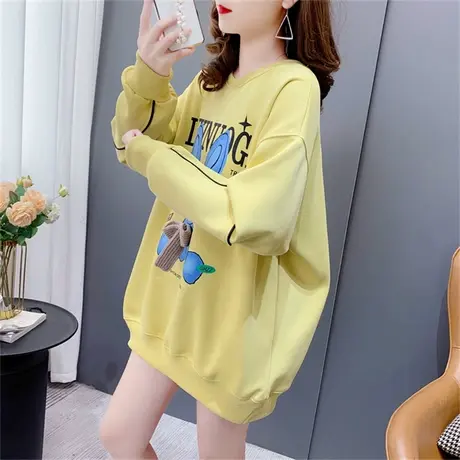 设计感卡通圆领卫衣女春季2023年新款宽松慵懒风洋气时尚爆款外套商品大图