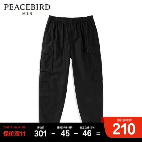 太平鸟男装 休闲大口袋工装裤商品大图