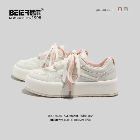 小白鞋女2022新款网红ins潮百搭小众原创学生休闲厚底板鞋女夏款商品大图