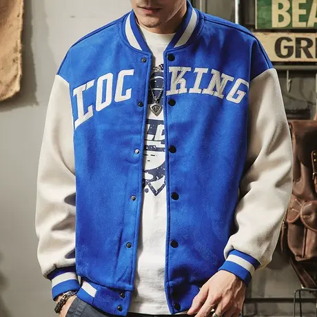 男装棒球服2022年秋季日系休闲夹克个性时尚潮流百搭新款立领外套商品大图
