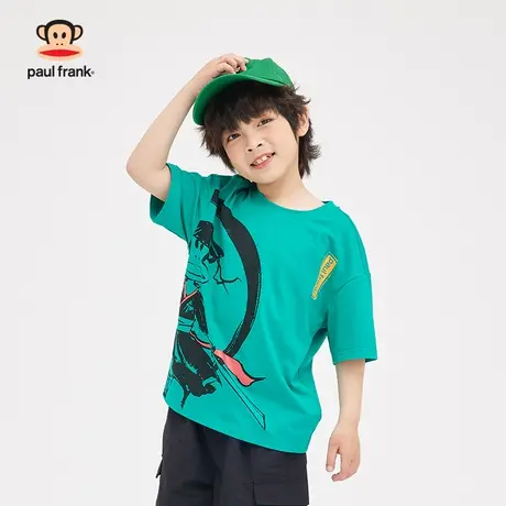 大嘴猴童装男童短袖t恤2023年夏季新品半袖中大儿童纯棉上衣体恤商品大图