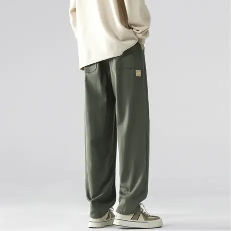 美式高街阔腿工装裤子男款春秋季vibe复古休闲长裤潮牌宽松直筒裤商品大图