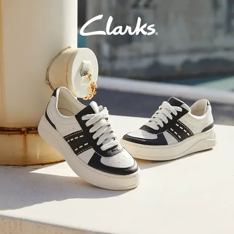 【U先试用勿拍】Clarks其乐轻盈系列女鞋2024春季新款黑白熊猫鞋图片
