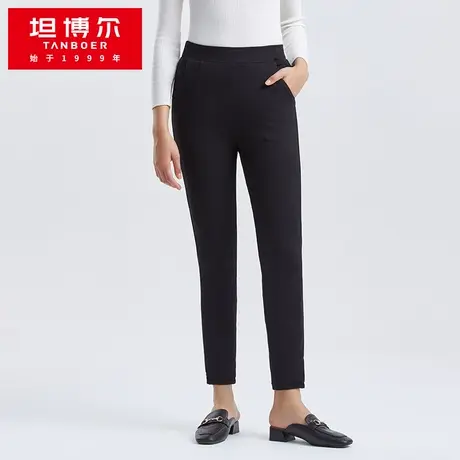 【商场同款】坦博尔羽绒裤女冬外穿修身直筒紧身裤TB210018商品大图