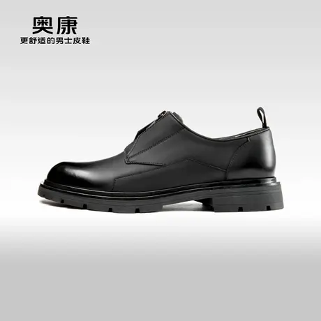 AOKANG奥康2024春秋季新款商务正装皮鞋男厚底耐磨约会舒适单鞋商品大图