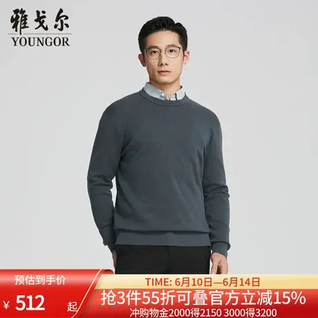 【商场同款】雅戈尔男士羊毛衫秋冬新款官方商务休闲羊毛衫男商品大图